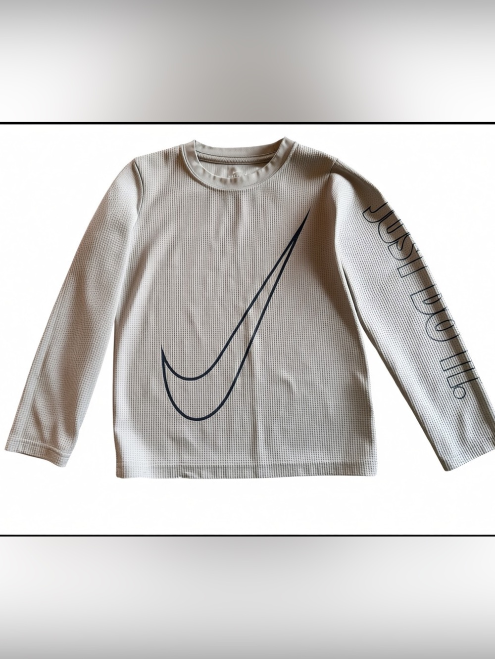 Nike Dri-FIT Long Sleeve Shirt Youth 7 Just Do It Graphic